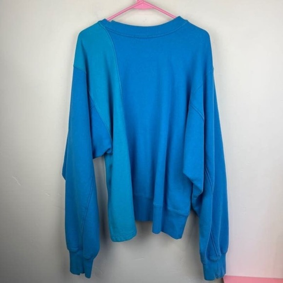Ambush Blue Panel Color block pull over crew neck Sweatshirt size 1 US: S - Picture 7 of 9